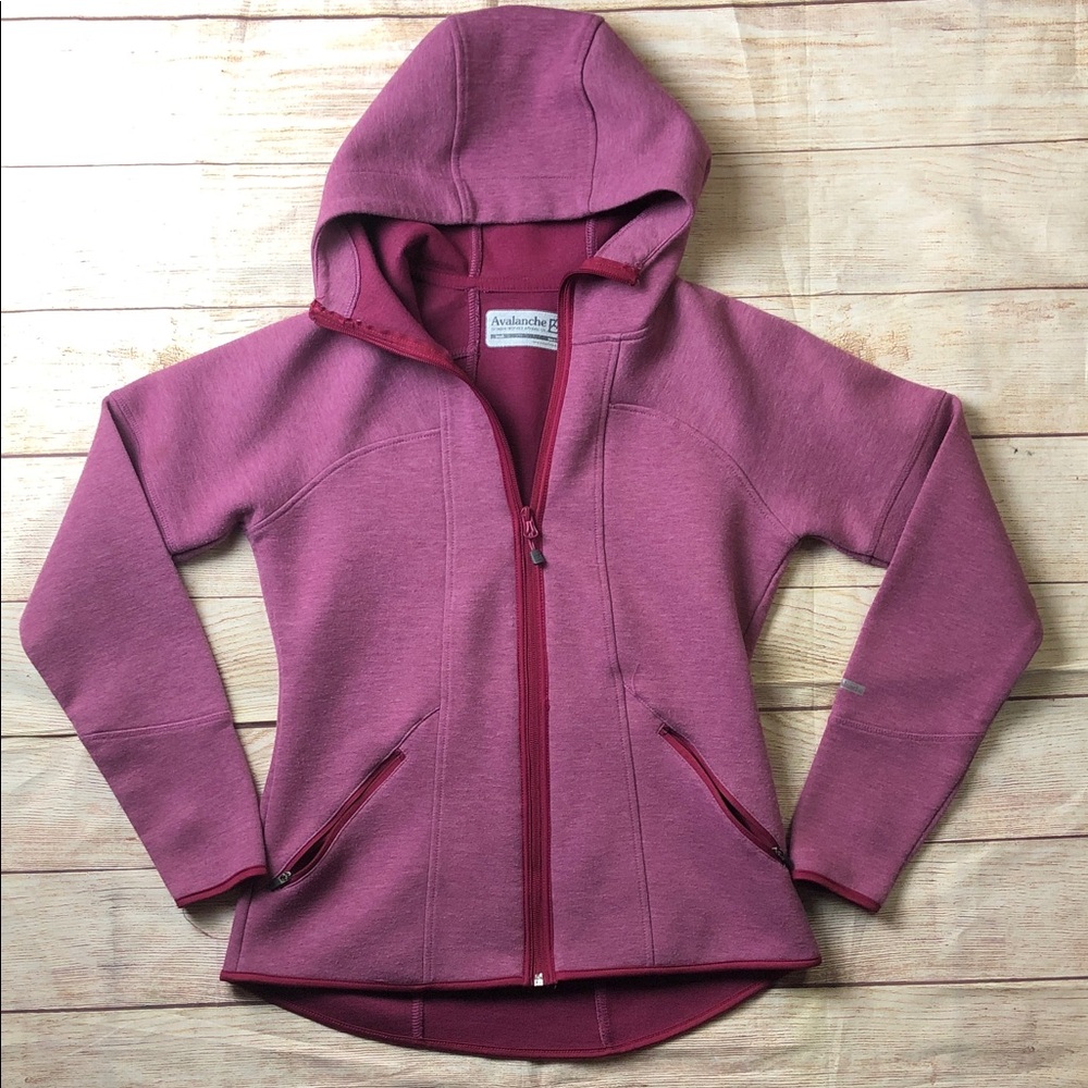 Avalanche Women's Mauve Zip-Up Hoodie Granola, Outdoors, Hiking